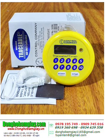 Traceable 5036 _Đồng hồ bấm giây đếm lùi đếm tiến 5036 Traceable® Water-Resistant, Flashing Timer (Không gồm hiệu chuẩn)